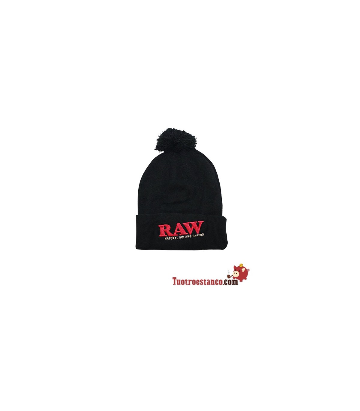 foto Gorro Raw Invierno Negro/Beige